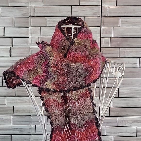 Handmade winter scarf One Size - Picture 3 of 6